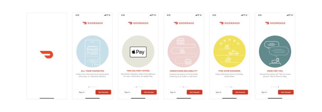 Onboarding examples doordash